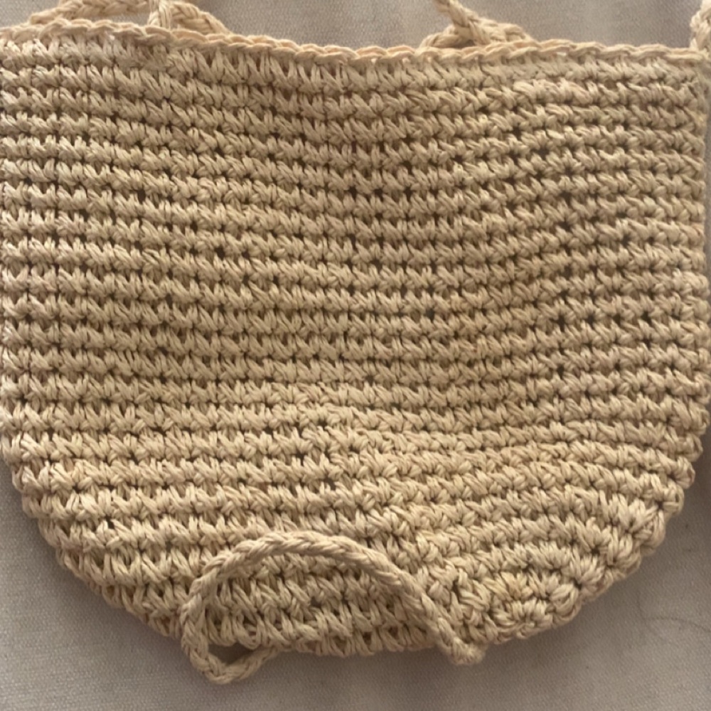 American Eagle Outfitters Beige Crochet Tote